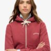 Krótka bluza z kapturem i zamkiem z logo Essential Krótka bluza z kapturem i zamkiem z logo Essential