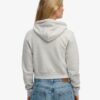 Krótka bluza z kapturem i zamkiem z logo Essential Krótka bluza z kapturem i zamkiem z logo Essential