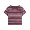 Krótki T-shirt w paski w stylu Vintage Krótki T-shirt w paski w stylu Vintage
