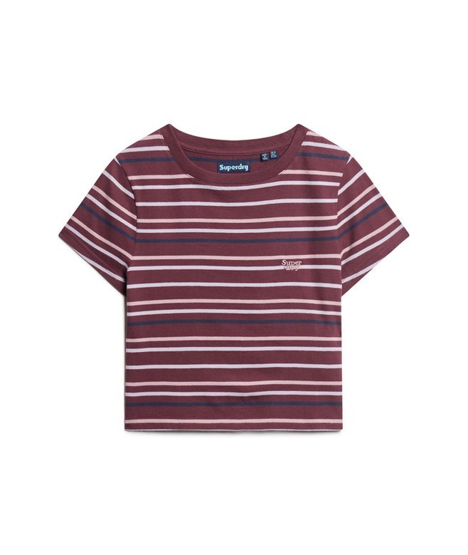Krótki T-shirt w paski w stylu Vintage Krótki T-shirt w paski w stylu Vintage