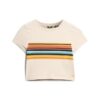 Krótki T-shirt w paski w stylu Vintage Krótki T-shirt w paski w stylu Vintage