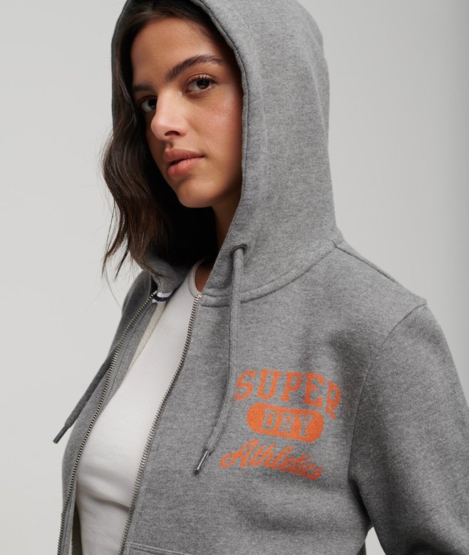 Krótsza bluza z kapturem i zamkiem Athletic Essentials Krótsza bluza z kapturem i zamkiem Athletic Essentials