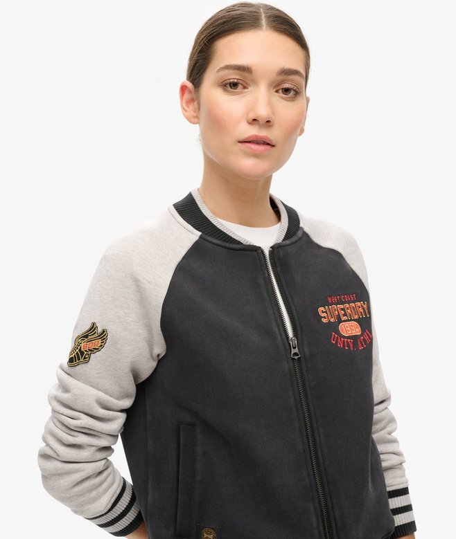 Kurtka bomberka z nadrukiem College Script Kurtka bomberka z nadrukiem College Script