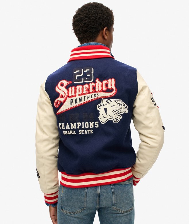 Kurtka bomberka z naszywką College Varsity Kurtka bomberka z naszywką College Varsity