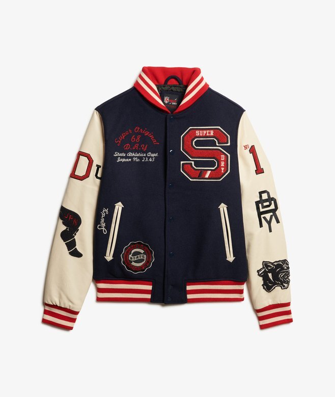 Kurtka bomberka z naszywką College Varsity Kurtka bomberka z naszywką College Varsity