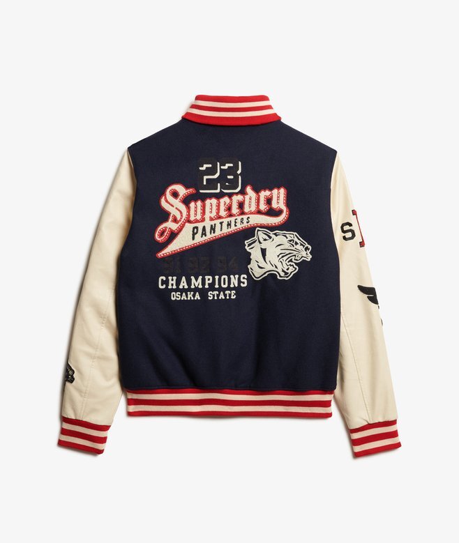 Kurtka bomberka z naszywką College Varsity Kurtka bomberka z naszywką College Varsity