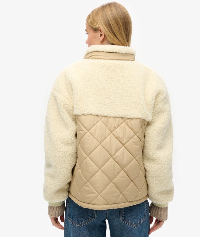 Kurtka hybrydowa z polaru Sherpa w stylu workwear Kurtka hybrydowa z polaru Sherpa w stylu workwear