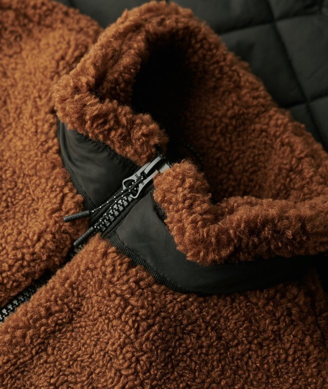 Kurtka hybrydowa z polaru Sherpa w stylu workwear Kurtka hybrydowa z polaru Sherpa w stylu workwear