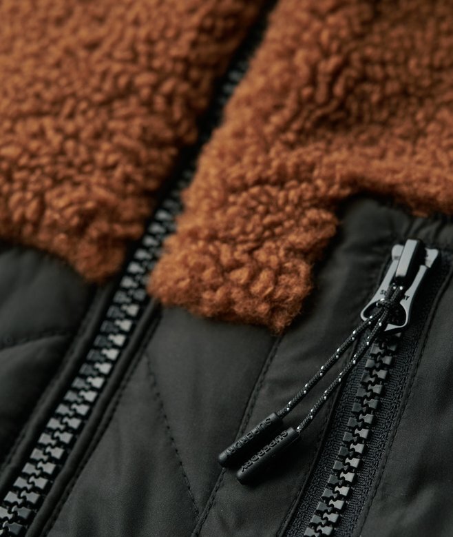 Kurtka hybrydowa z polaru Sherpa w stylu workwear Kurtka hybrydowa z polaru Sherpa w stylu workwear