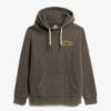 Luźna bluza z kapturem z nadrukiem tatuażu na plecach