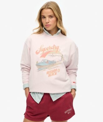 Luźna bluza z nadrukiem Souvenir