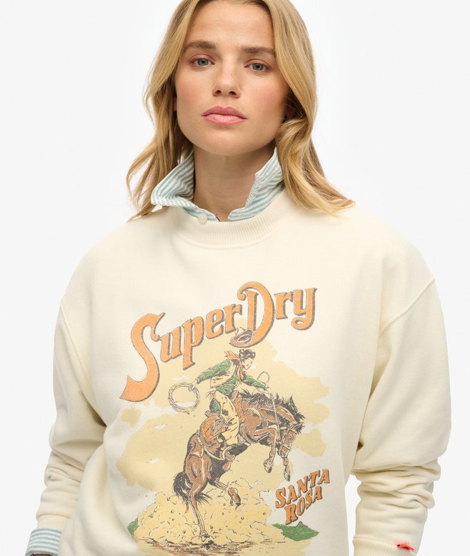 Luźna bluza z nadrukiem Souvenir Luźna bluza z nadrukiem Souvenir