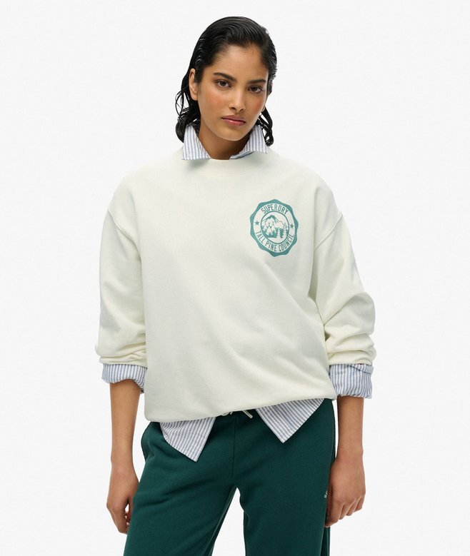 Luźna bluza z okrągłym dekoltem Lo-Fi Outdoor Mono Luźna bluza z okrągłym dekoltem Lo-Fi Outdoor Mono