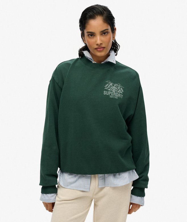 Luźna bluza z okrągłym dekoltem Lo-Fi Outdoor Mono Luźna bluza z okrągłym dekoltem Lo-Fi Outdoor Mono