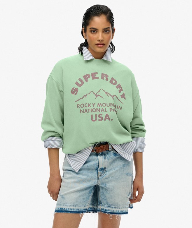 Luźna bluza z okrągłym dekoltem Lo-Fi Outdoor Mono Luźna bluza z okrągłym dekoltem Lo-Fi Outdoor Mono