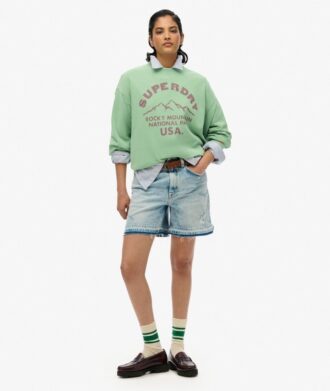 Luźna bluza z okrągłym dekoltem Lo-Fi Outdoor Mono
