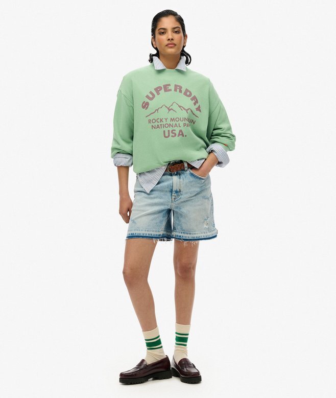 Luźna bluza z okrągłym dekoltem Lo-Fi Outdoor Mono Luźna bluza z okrągłym dekoltem Lo-Fi Outdoor Mono