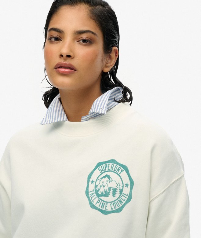 Luźna bluza z okrągłym dekoltem Lo-Fi Outdoor Mono Luźna bluza z okrągłym dekoltem Lo-Fi Outdoor Mono