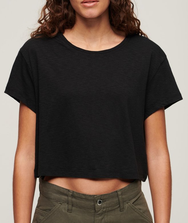 Luźna, krótka koszulka T-shirtowa Luźna, krótka koszulka T-shirtowa