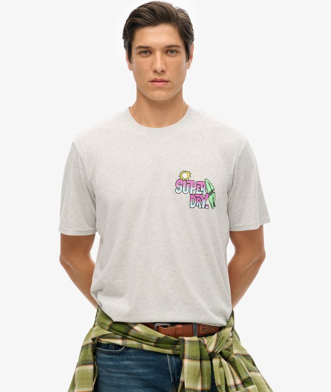 Luźny T-shirt Neon Travel Luźny T-shirt Neon Travel