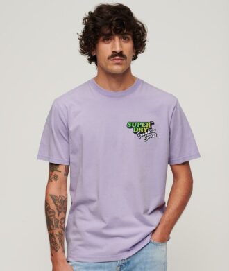 Luźny T-shirt Neon Travel