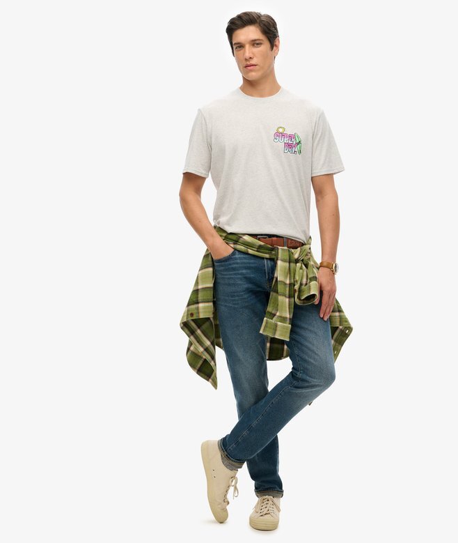 Luźny T-shirt Neon Travel Luźny T-shirt Neon Travel