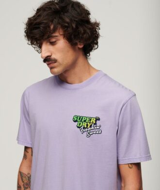 Luźny T-shirt Neon Travel