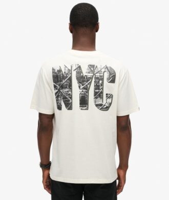 Luźny T-shirt Skate z nadrukiem