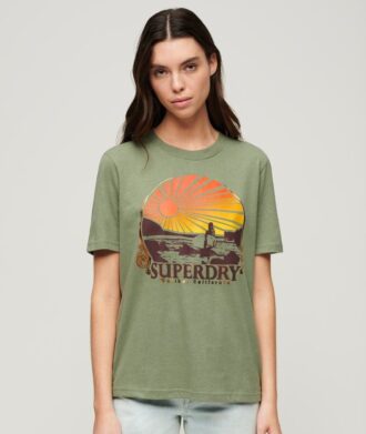 Luźny T-shirt Travel Souvenir