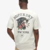 Luźny T-shirt z grafiką tatuażu na plecach Luźny T-shirt z grafiką tatuażu na plecach