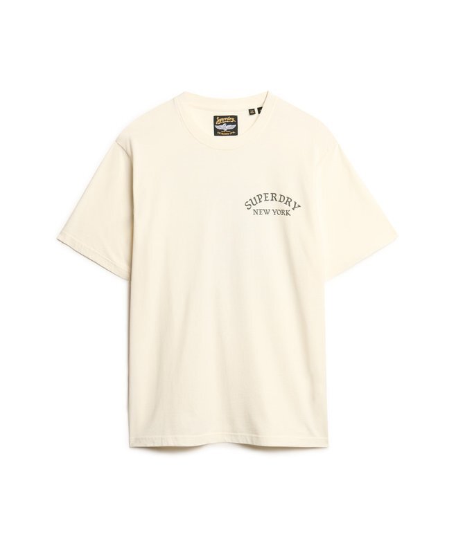 Luźny T-shirt z grafiką tatuażu na plecach Luźny T-shirt z grafiką tatuażu na plecach