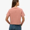 Luźny T-shirt z haftowanym logo Core