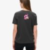 Luźny T-shirt z motywem plakatu Lo-Fi Punk Luźny T-shirt z motywem plakatu Lo-Fi Punk