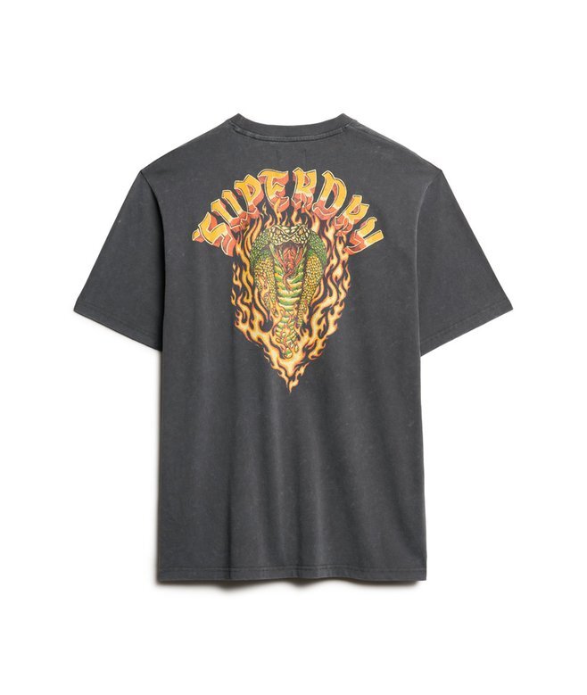 Luźny T-shirt z nadrukiem Biker Rock Luźny T-shirt z nadrukiem Biker Rock