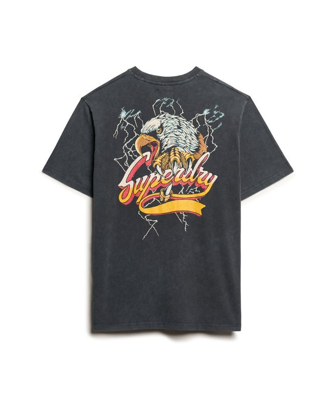 Luźny T-shirt z nadrukiem Biker Rock Luźny T-shirt z nadrukiem Biker Rock