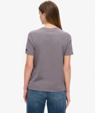 Luźny T-shirt z nadrukiem logo Tokyo Vintage