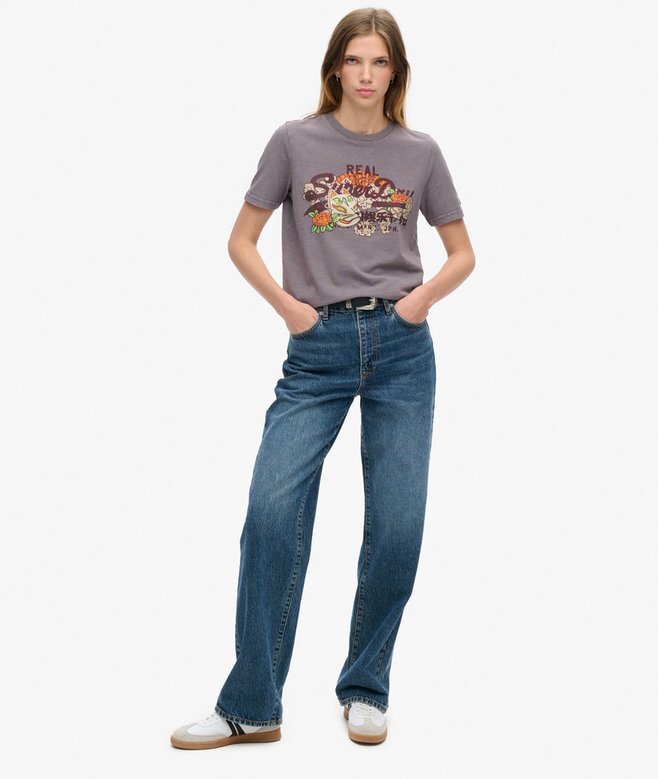 Luźny T-shirt z nadrukiem logo Tokyo Vintage Luźny T-shirt z nadrukiem logo Tokyo Vintage