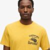 Luźny T-shirt z nadrukiem motocyklowym