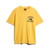 Luźny T-shirt z nadrukiem motocyklowym