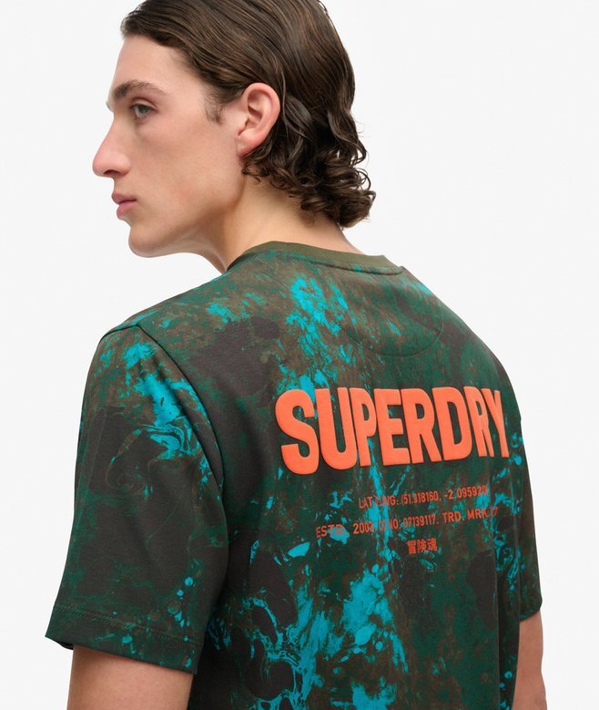 Luźny T-shirt z nadrukiem Utility Camo Luźny T-shirt z nadrukiem Utility Camo