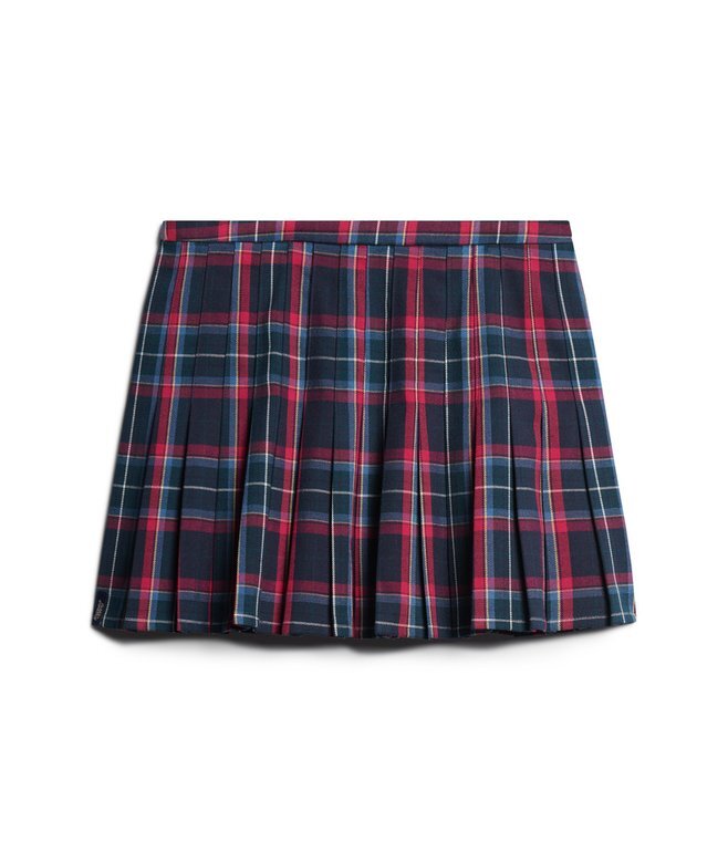 Mini spódniczka w kratę z średnim stanem Mini spódniczka w kratę z średnim stanem