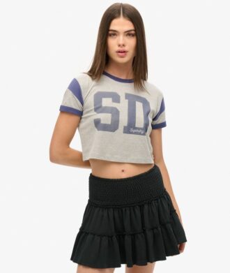 Mini spódniczka z dzianiny z warstwami Mini spódniczka z dzianiny z warstwami