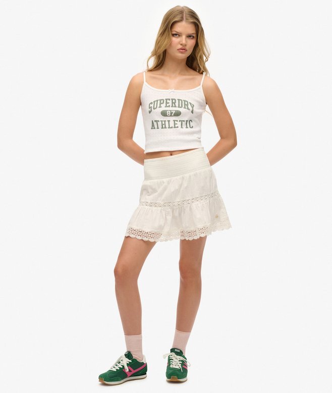 Mini spódniczka z mieszanki koronki Ibiza Mini spódniczka z mieszanki koronki Ibiza