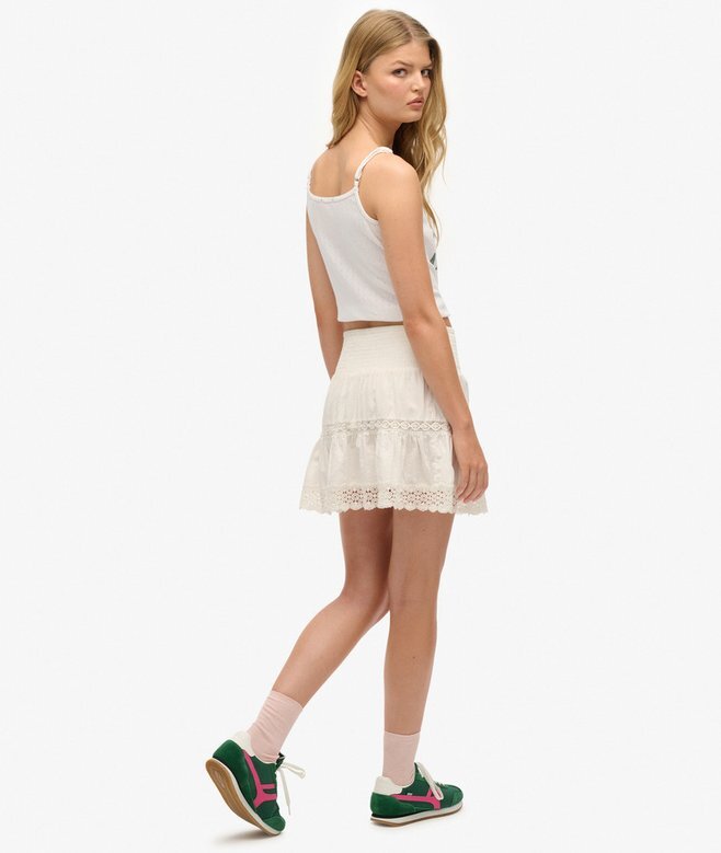 Mini spódniczka z mieszanki koronki Ibiza Mini spódniczka z mieszanki koronki Ibiza