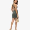 Mini sukienka bodycon z krzyżującymi się ramiączkami