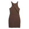 Mini sukienka bodycon z krzyżującymi się ramiączkami