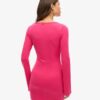 Mini sukienka bodycon z rozkloszowanymi rękawami