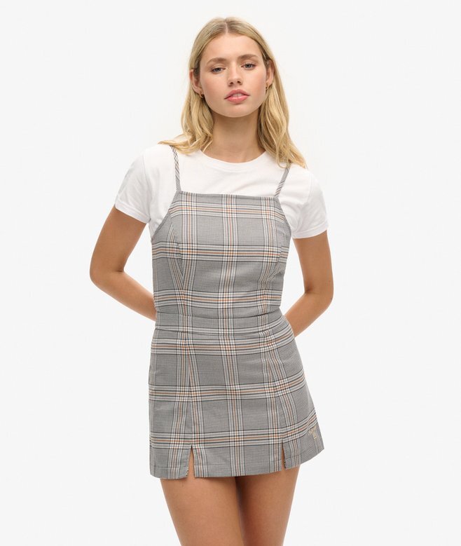 Mini sukienka w kratkę w stylu Vintage Mini sukienka w kratkę w stylu Vintage