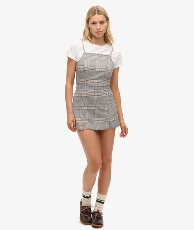 Mini sukienka w kratkę w stylu Vintage Mini sukienka w kratkę w stylu Vintage