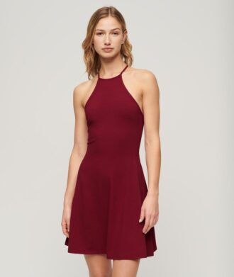 Mini sukienka z dzianiny o kroju Fit-And-Flare